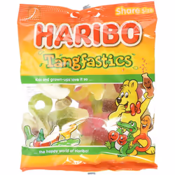 HARIBO Tangfastics 1.7kg, bulk sweets, 12 packs of 140g