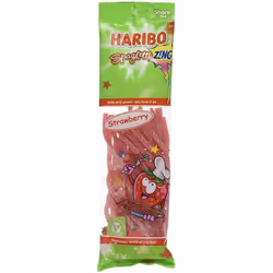 Open Food Spaghetti zing strawberry - Haribo - 160g, Palm oil, 25 g, 160 g, D, 342 kcal, 55 g