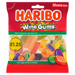 HARIBO Wine Gums Bag 140g (Pack of 12)