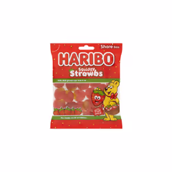 Haribo Squidgy Strawbs160g (Pack of 12)