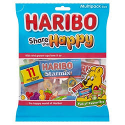 HARIBO Share the Happy Minis Mulitpack (Bag 176g) - 0401379