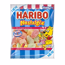 Haribo Nostalgix Sugar Coated Fruit & Cola Flavour Jelly Sweets 175g