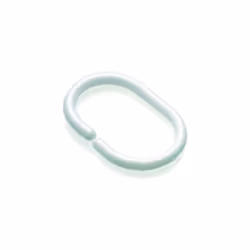 Croydex Shower Curtain 'C' Rings (Pack of 12) White [AK142122]