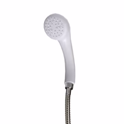 Croydex Bar Mixer Shower Set with 1500mm Flexi-Tube Hose, One Function Shower Head, Riser Rail, Easy Installation & White