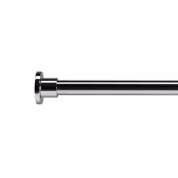 Premium Shower Curtain Pole with Classic Round Wall Brackets, Stainless Steel Shower Curtain Rail, Maximum Length 2000mm, 25m ...