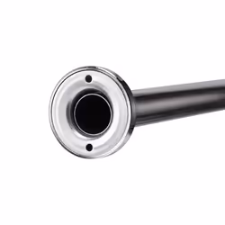 Premium Shower Curtain Pole with Classic Round Wall Brackets, Stainless Steel Shower Curtain Rail, Maximum Length 2000mm, 25mm Diameter Shower Pole,