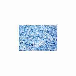 Geo Mosaic Water-Resistant Textile Shower Curtain, 1800 x 1800mm