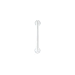 Straight Grab Bar, White, 300mm