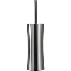 Croydex Toilet Brush With Freestanding Polished Steel Curvy Holder