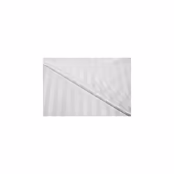 White Woven Stripe Water-Resistant Textile Shower Curtain,1800 x 1800mm