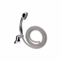 Croydex 1 Function Bath and Shower Set Handset with Wall Bracket and Hose