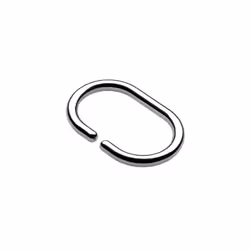 Pack Of 12 Chrome Shower Curtain C-rings - Croydex Ring Clear Rods 29mm Crings - shower curtain croydex chrome pack 12 ring ...