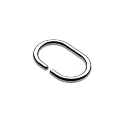 Pack Of 12 Chrome Shower Curtain C-rings - Croydex Ring Clear Rods 29mm Crings -  shower curtain croydex chrome pack 12 ring clear rods 29mm crings