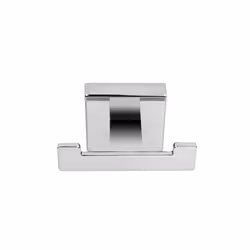 QM511741 Flexi-Fix Easy to Fit Cheadle Chrome Plated Square Design Double Robe Hook