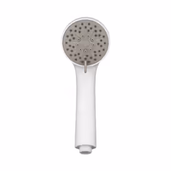 Essentials Three Function Shower Handset with Rub Clean Nozzles, White, 198 x 87 x 72.2mm (HxWxD)