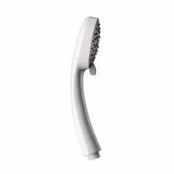Essentials Three Function Shower Handset with Rub Clean Nozzles, White, 198 x 87 x 72.2mm (HxWxD)