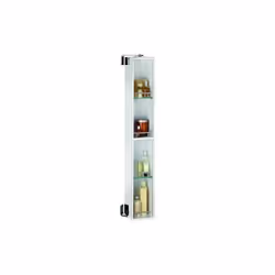 Croydex 1200 mm Ottawa Stainless Steel Spinning Cabinet with Mirror and Shelves