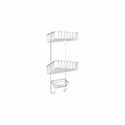 Croydex Corner Basket Three Tier 490 x 275 x 165mm [QM362841]