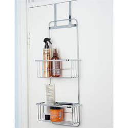 Croydex Rust Free Over the Door Hook Double Basket Bathroom Chrome Plated