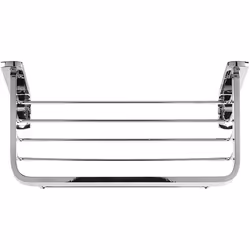 Croydex Aluminium Large Basket, Stainless-Steel, Chrome, 12.5x26x14 cm
