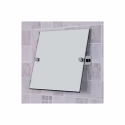Croydex Chester Flexi Fix Bathroom Tilt Mirror Contemporary Square Wall Mounted