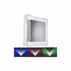 Croydex Oakley Colour Change Illuminated Mirror Hang 'N' Lock 700 x 700 x 45 mm