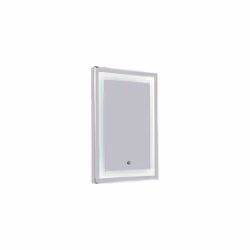 Croydex Rookley Vertical Mirror Hang 'N' Lock Illuminated, Wall Hung