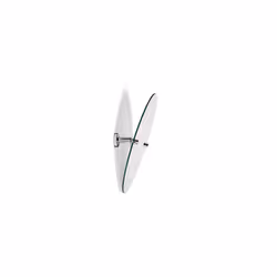 QM541041 Metra Wall Mounted Tilt Mirror , Chrome , 9.8 x 45.8 x 45.8 cm