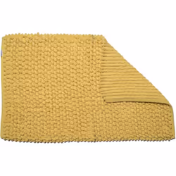 Croydex Chenille Bath Mat Yellow Super Soft Cushioned Slip-Resistant Backing