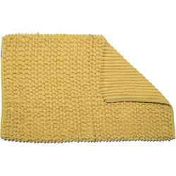 Croydex Chenille Bath Mat Yellow Super Soft Cushioned Slip-Resistant Backing