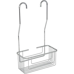 Croydex QM262941 Chrome Shower Mixer Caddy Bathroom Storage Basket, 5 Year Rust Free Guarantee , 12.5 x 25 x 44 cm