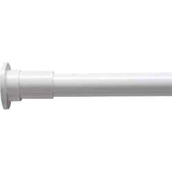 Croydex Telescopic Shower Curtain Rod Stick N Lock White Aluminium 110x183cm