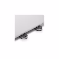 Croydex Flexi-Fix Eyre D-Shape Always Fits Never Slips Slow Close Anti Bacterial Toilet Seat, White, 42 x 35.5 x 5 cm