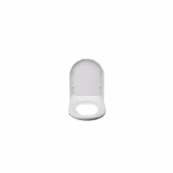 Croydex Flexi-Fix Eyre D-Shape Always Fits Never Slips Slow Close Anti Bacterial Toilet Seat, White, 42 x 35.5 x 5 cm - Additional view 5