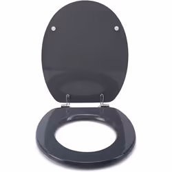 Croydex WL601931H Flexi-Fix Dove Always Fits Never Slips Toilet Seat, Wood, Granite, 45 x 37.5 x 6 cm