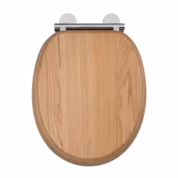 Croydex Flexi-Fix Rutland Always Fits Never Slips Slow Close Toilet Seat, Oak, 44.5 x 36.5 x 6 cm