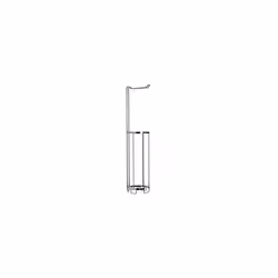 Free Standing Chrome Toilet Roll Holder, 5 Year Rust Free Guarantee, Silver