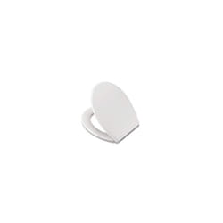 WL401722H Anti-Bacterial Toilet Seat with Soft Close and Quick Release, White, One Size