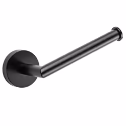 Croydex Bathroom Toilet Roll Holder Matt Black Wall Mounted Paper Tissue Storage