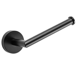 Croydex Bathroom Toilet Roll Holder Matt Black Wall Mounted Paper Tissue Storage