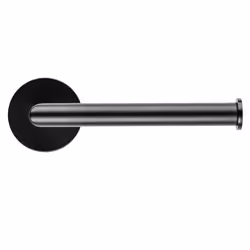 Croydex Bathroom Toilet Roll Holder Matt Black Wall Mounted Paper Tissue Storage