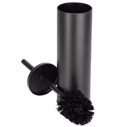 Toilet Brush and Holder Free Standing Matt Black Bathroom Luxury Accessory