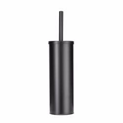 Toilet Brush and Holder Free Standing Matt Black Bathroom Luxury Accessory