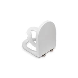 Croydex Hilier Stick 'n' Lock Soft Close D-Shape Family Toilet Seat White - WL112322H