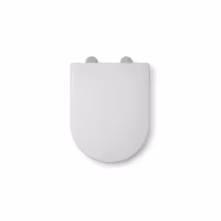 Croydex Hilier Stick 'n' Lock Soft Close D-Shape Family Toilet Seat White - WL112322H