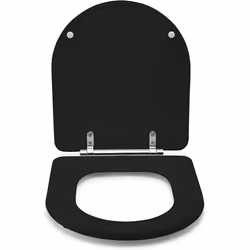Croydex WL610321H Iseo Toilet Seat, Matt Black