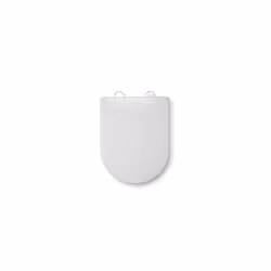 Telese Stick Tight Polypropylene Toilet Seat, White, Soft Close, Antibacterial, Quick Release for Easy Cleaning