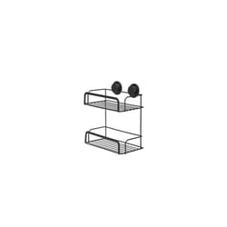 Stick 'n' Lock 2 Tier Cosmetic Basket Matt Black