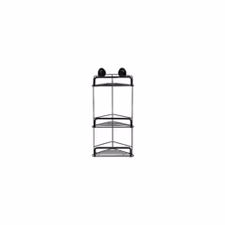 Stick 'n' Lock 3 Tier Corner Basket Matt Black