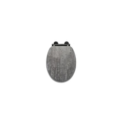 WL602131H Kirkstone Cumbrian Slate Effect Flexi-Fix Toilet Seat, Soft Close, Quick Release